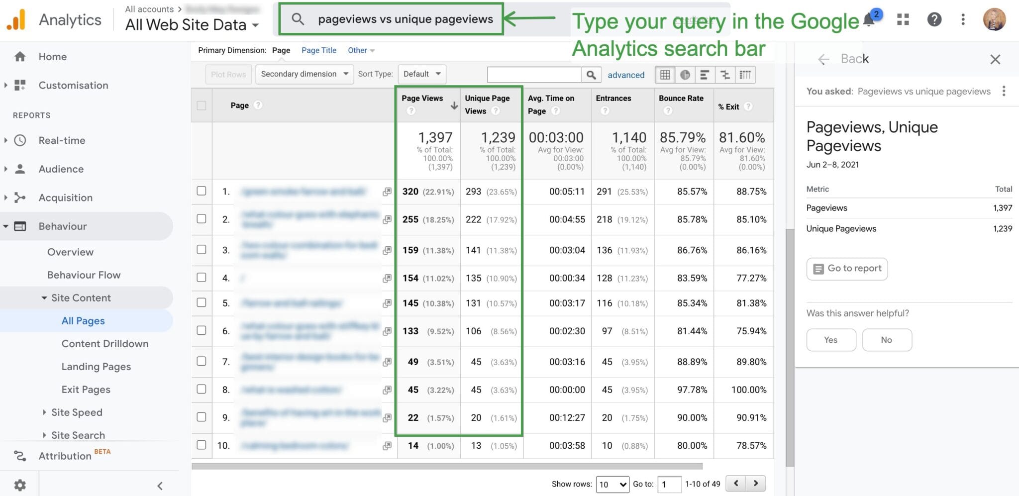 What’s the difference between unique visitors and pageviews? web traffic lookup